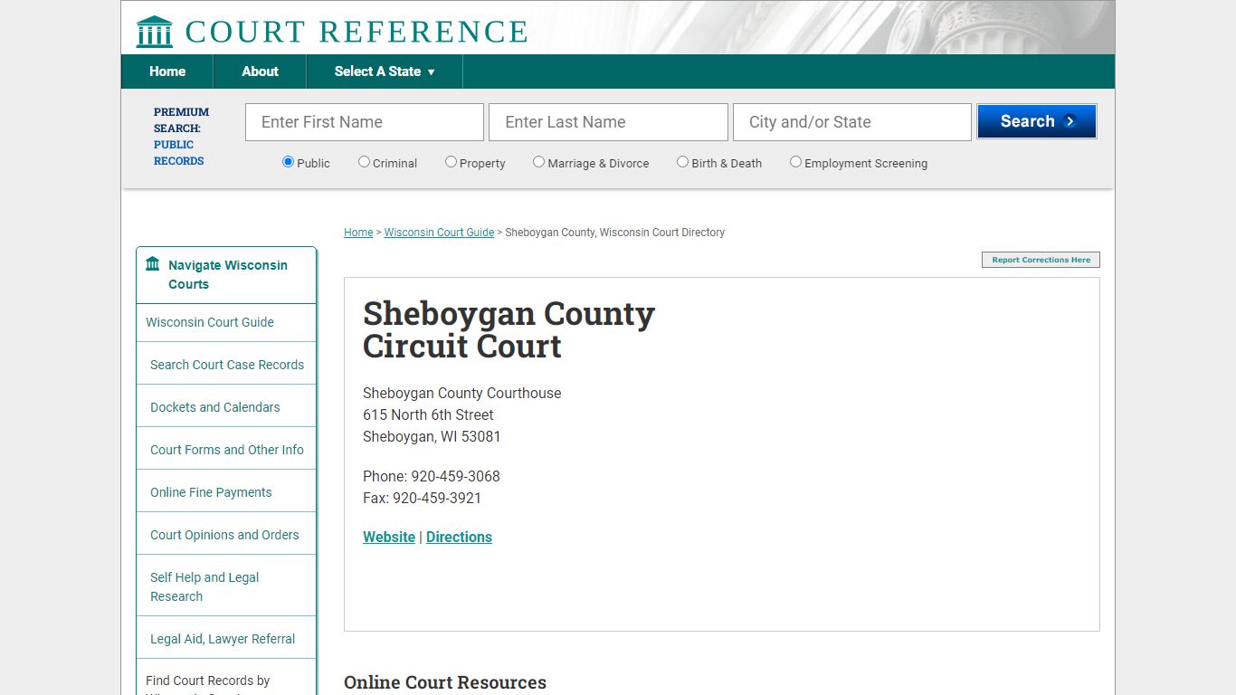 Sheboygan County Circuit Court