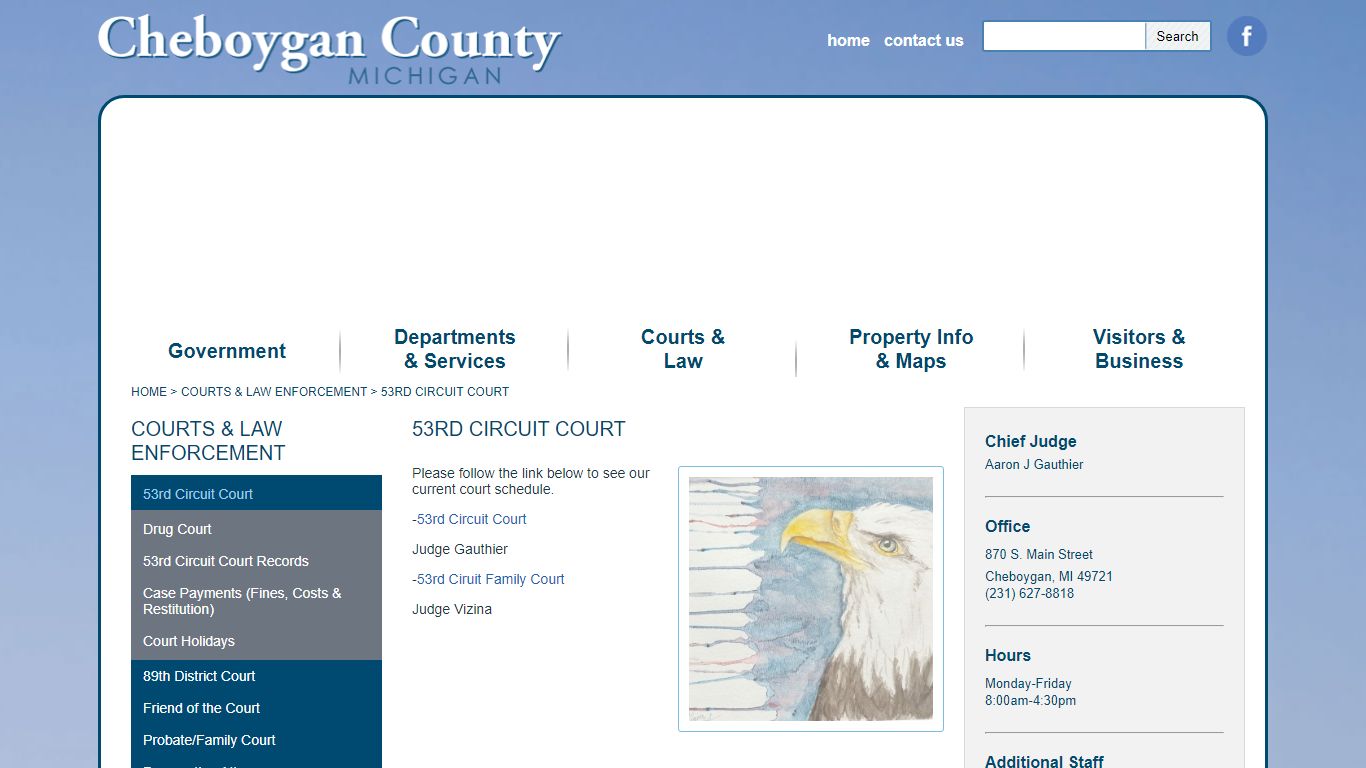 53rd Circuit Court, Cheboygan County Michigan - Cheboygan County